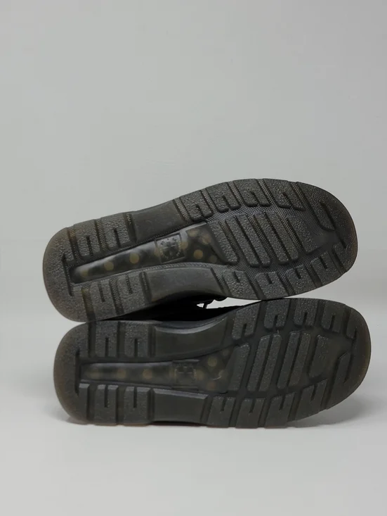 Dr. Martens Crewson Combat Boots Black Nubuck Lace Up Men's Size 4 New - Picture 7 of 10